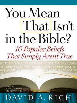 cover image of You Mean That Isn't in the Bible?